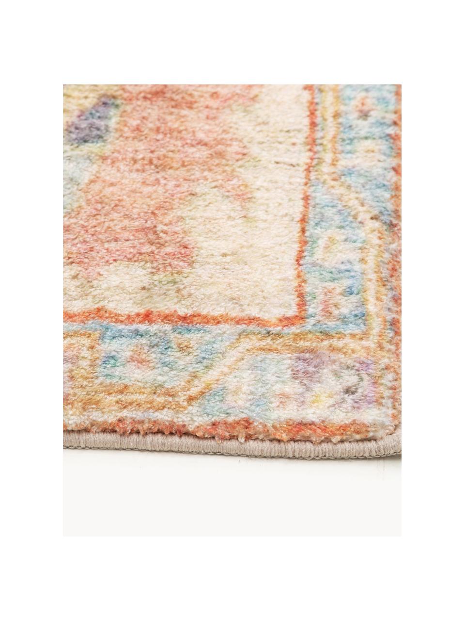 Teppich Mara mit Ornament-Muster, 100 % Polyester, Beige- und Orangetöne, B 80 x L 150 cm (Größe XS)