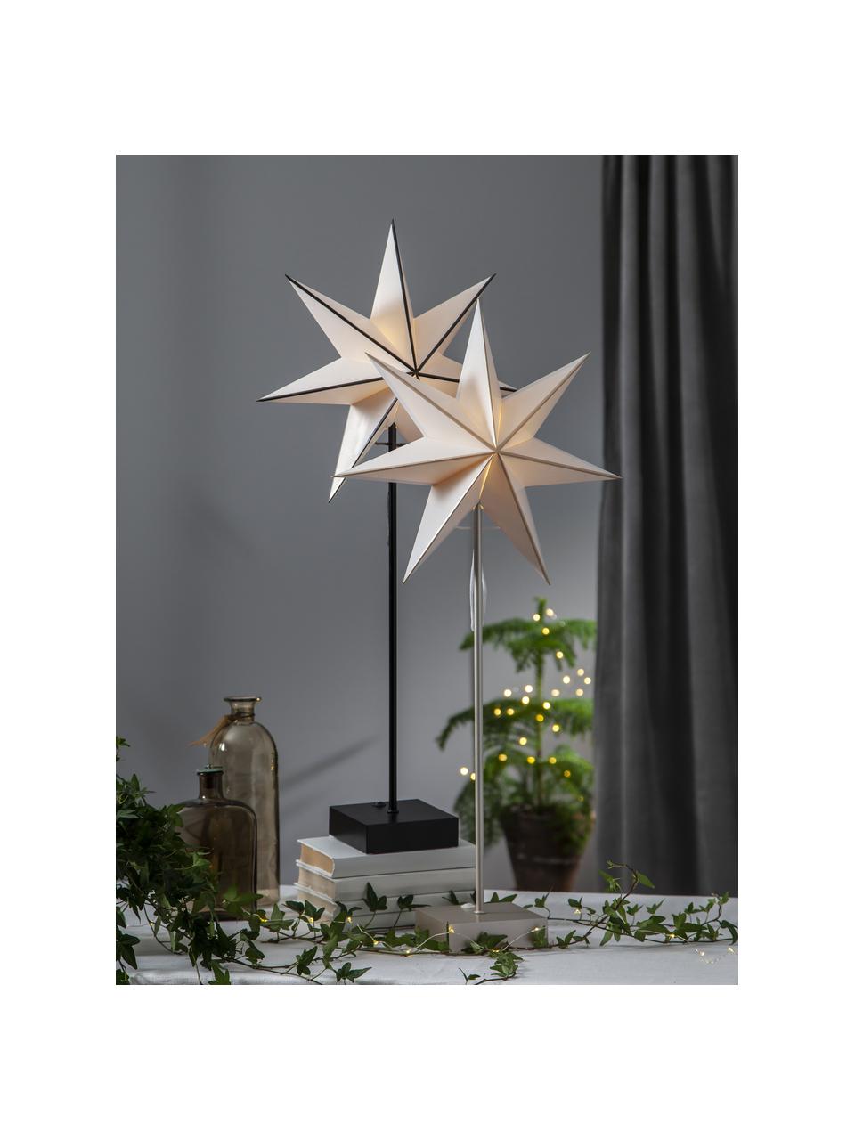 Étoile lumineuse en pin Astro, Tons blancs, larg. 35 x haut. 74 cm