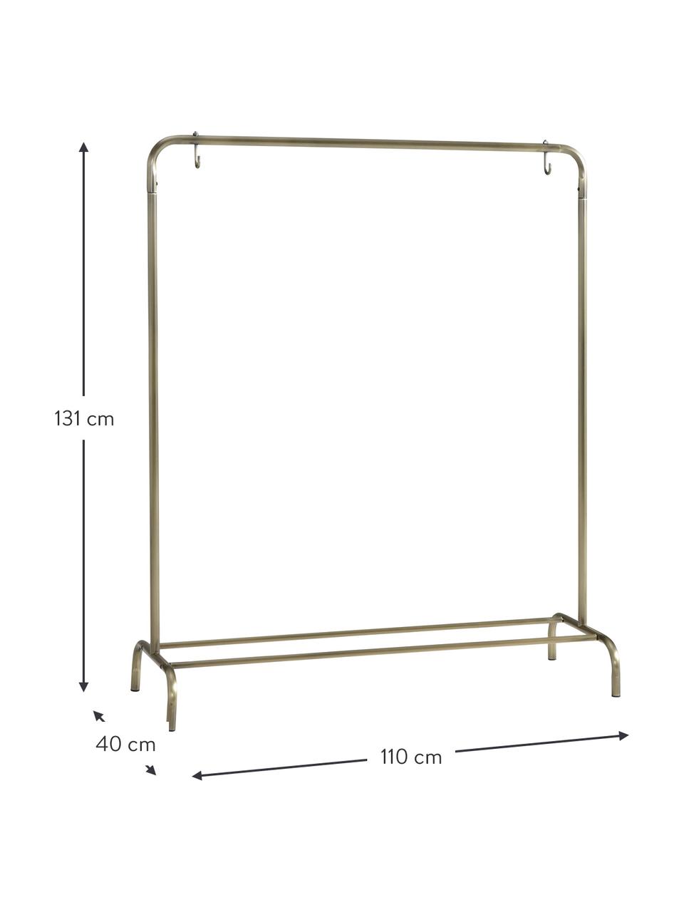 Portemanteau métal Industri, Métal, laqué, Couleur dorée, larg. 110 x haut. 131 cm