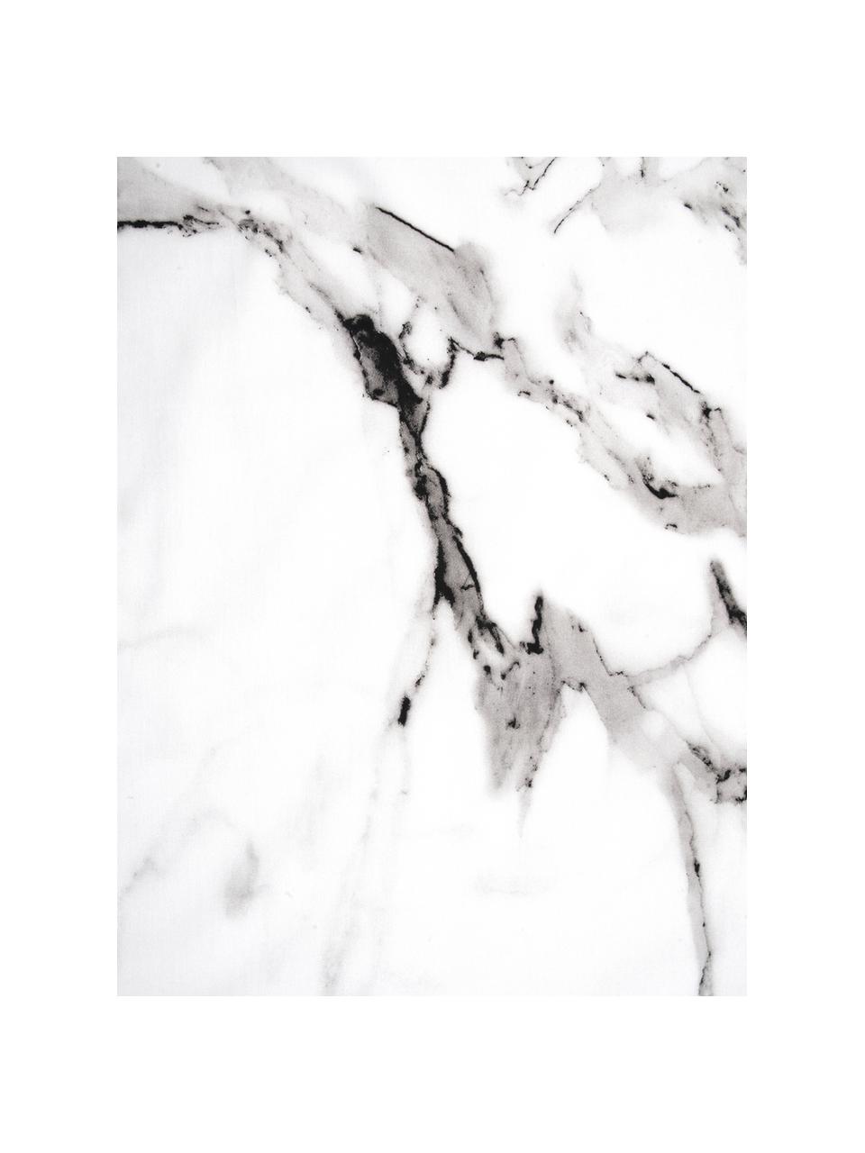 Perkálové povlaky na polštáře s mramorovým vzorem Malin, 2 ks, Světle šedá, černá s mramorovým vzorem, Š 40 cm, D 80 cm