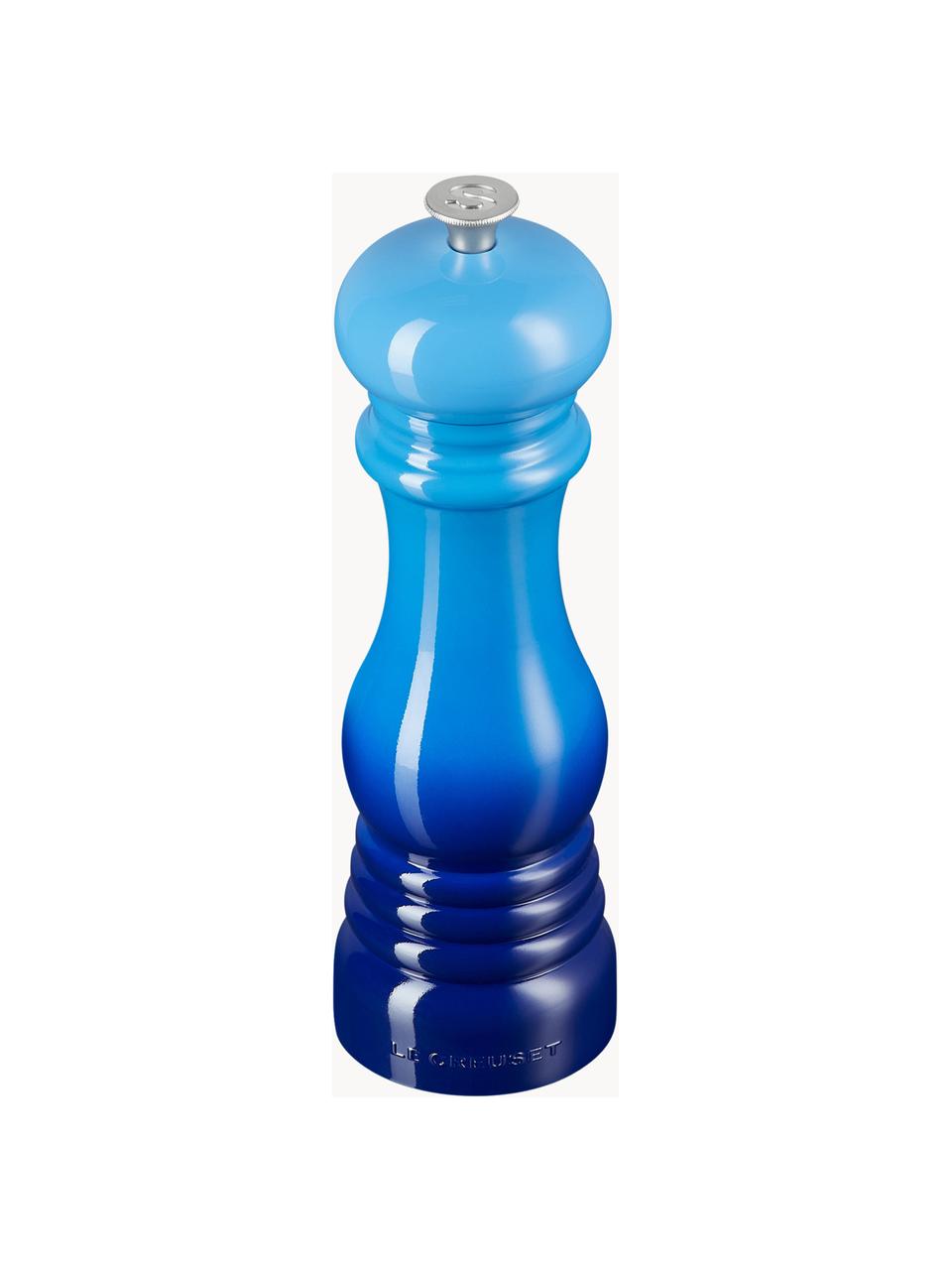 Molinillo de sal con mecanismo de cerámica Creuset, Estructura: plástico, Grinder: cerámica, Tonos azules brillante, Ø 6 x Al 21 cm