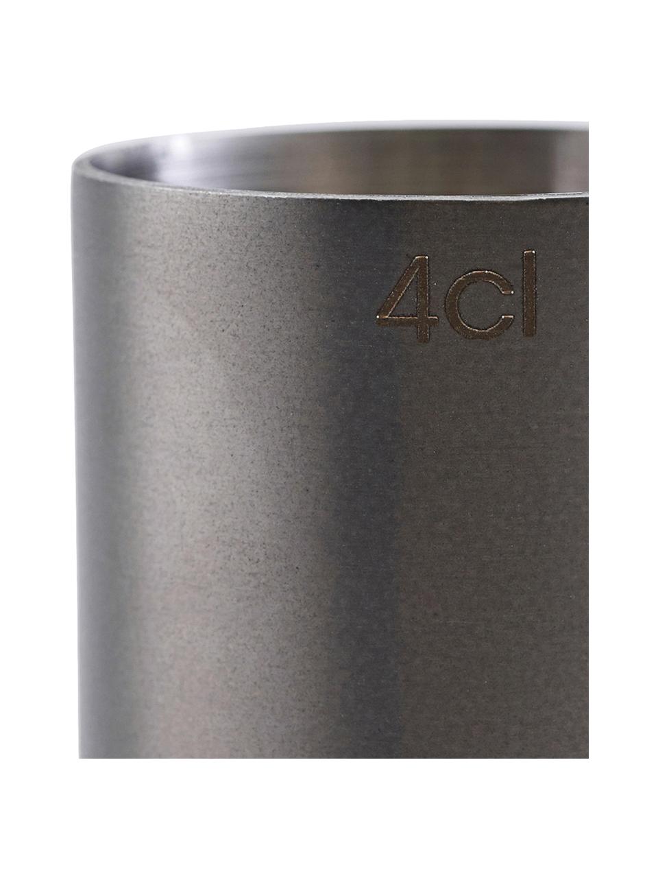 Verre mesureur Gunmetal, Acier inoxydable, enduit, Anthracite, Ø 4 x haut. 9 cm