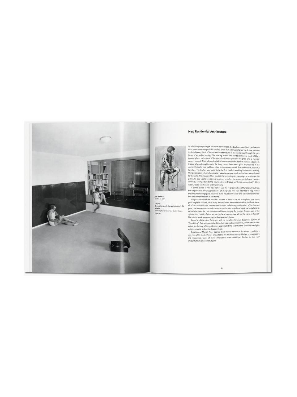 Ilustrovaná kniha Bauhaus, Papier, tvrdá väzba, Bauhaus, Š 21 x V 26 cm