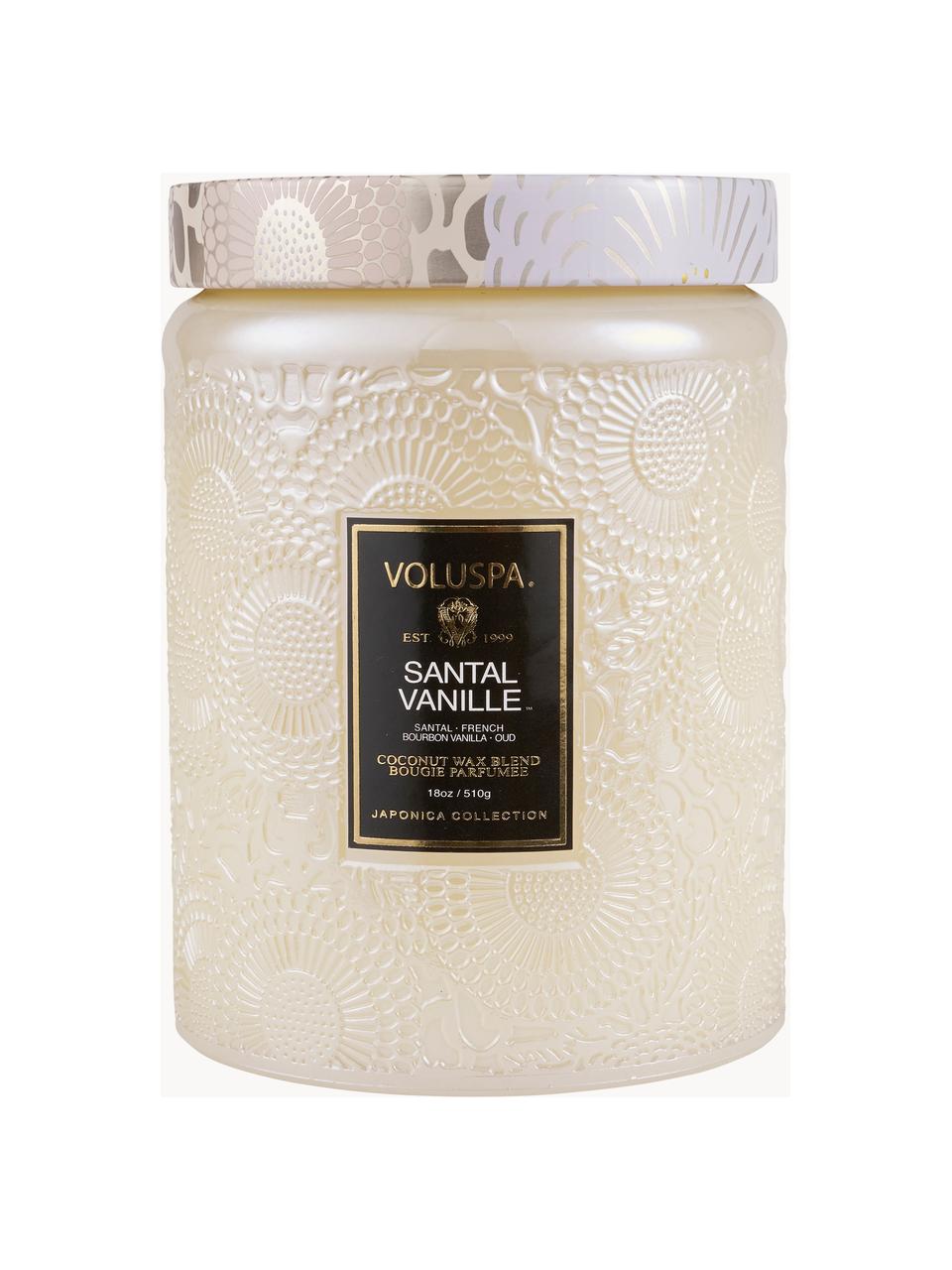 Candela profumata fatta a mano Japonica Collection (Santal, Vaniglia Bourbon e Oud), Contenitore: vetro, Santal, Vaniglia Bourbon Francese e Oud, Larg. 10 x Alt. 13 cm