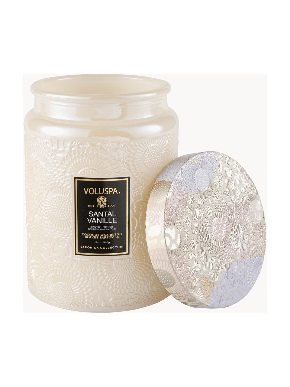 Candela profumata fatta a mano Japonica Collection (Santal, Vaniglia Bourbon e Oud), Contenitore: vetro, Santal, Vaniglia Bourbon Francese e Oud, Larg. 10 x Alt. 13 cm