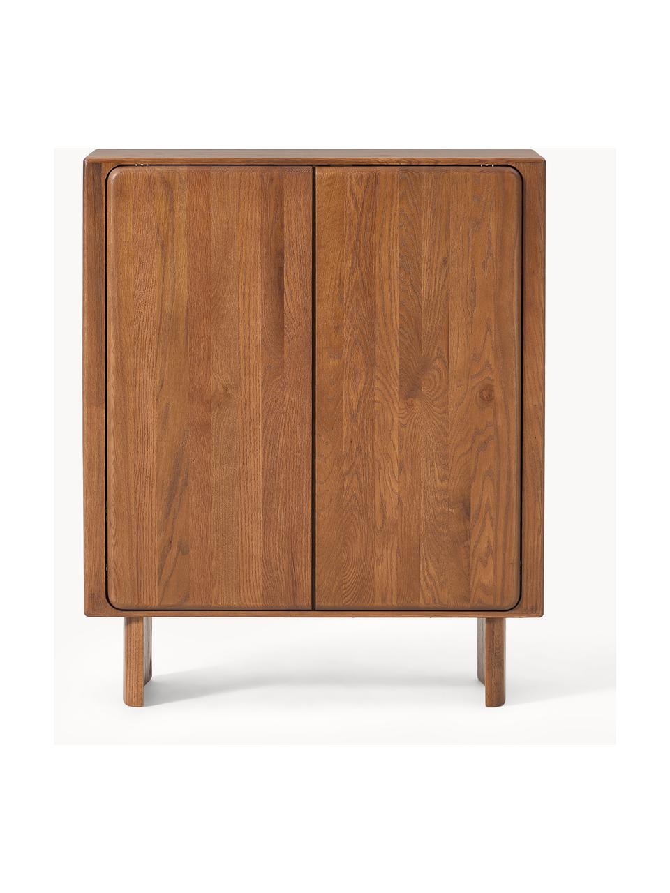 Credenza in legno di quercia Chandler, Legno di quercia massiccio, laccato

Questo prodotto è realizzato con legno di provenienza sostenibile e certificato FSC®., Legno di quercia, Larg. 100 x Alt. 120 cm