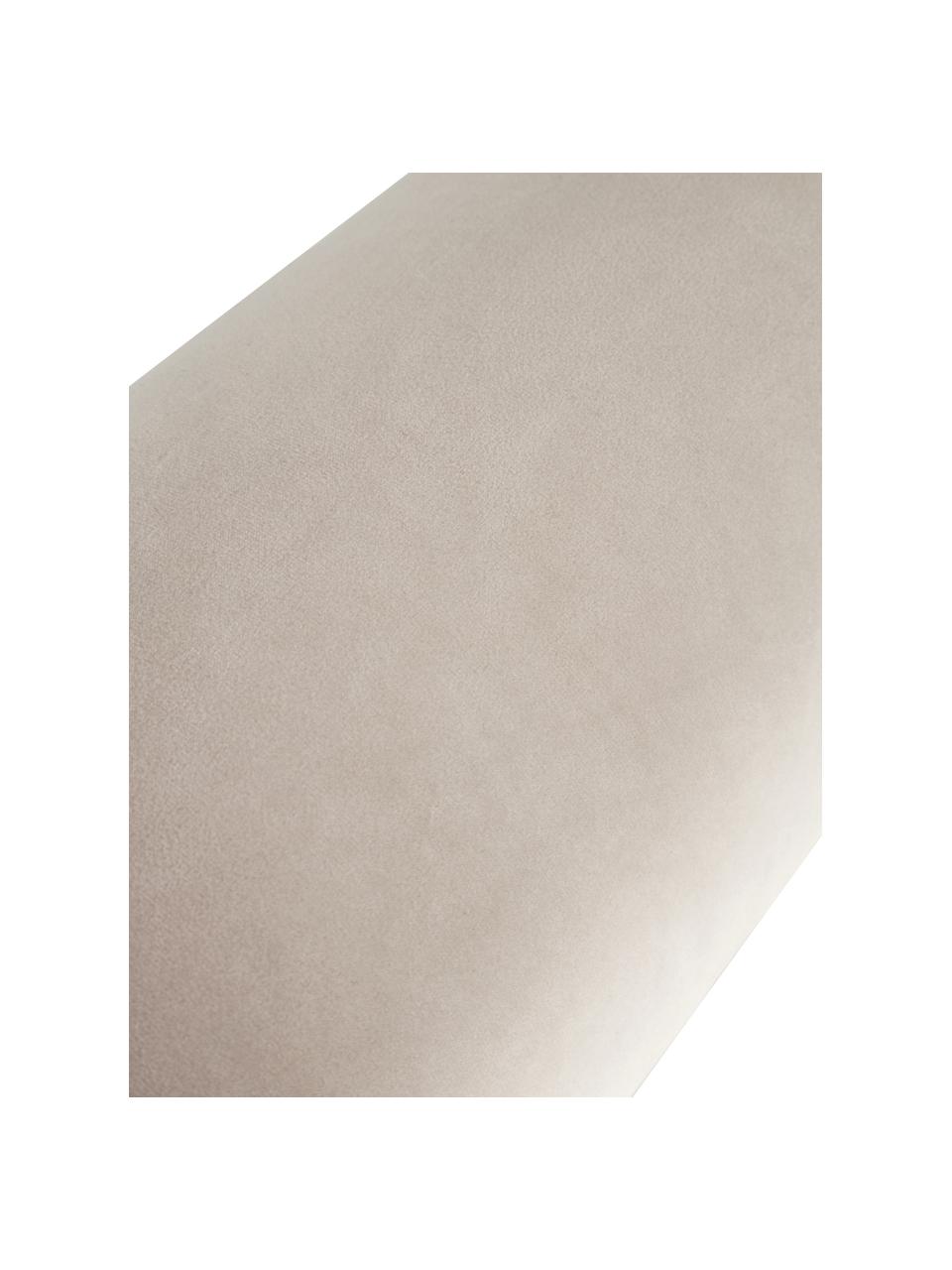 Samt-Nackenrolle Monet in Hellbeige, Bezug: 100 % Polyestersamt, GRS-, Beige, Ø 18 cm, L 45 cm