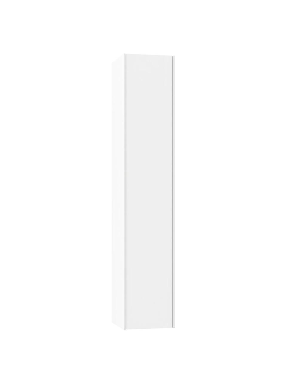 Hoge badkamerkast Ago, B 25 cm, Frame: melamine, gelakt, Wit, B 25 x H 130 cm