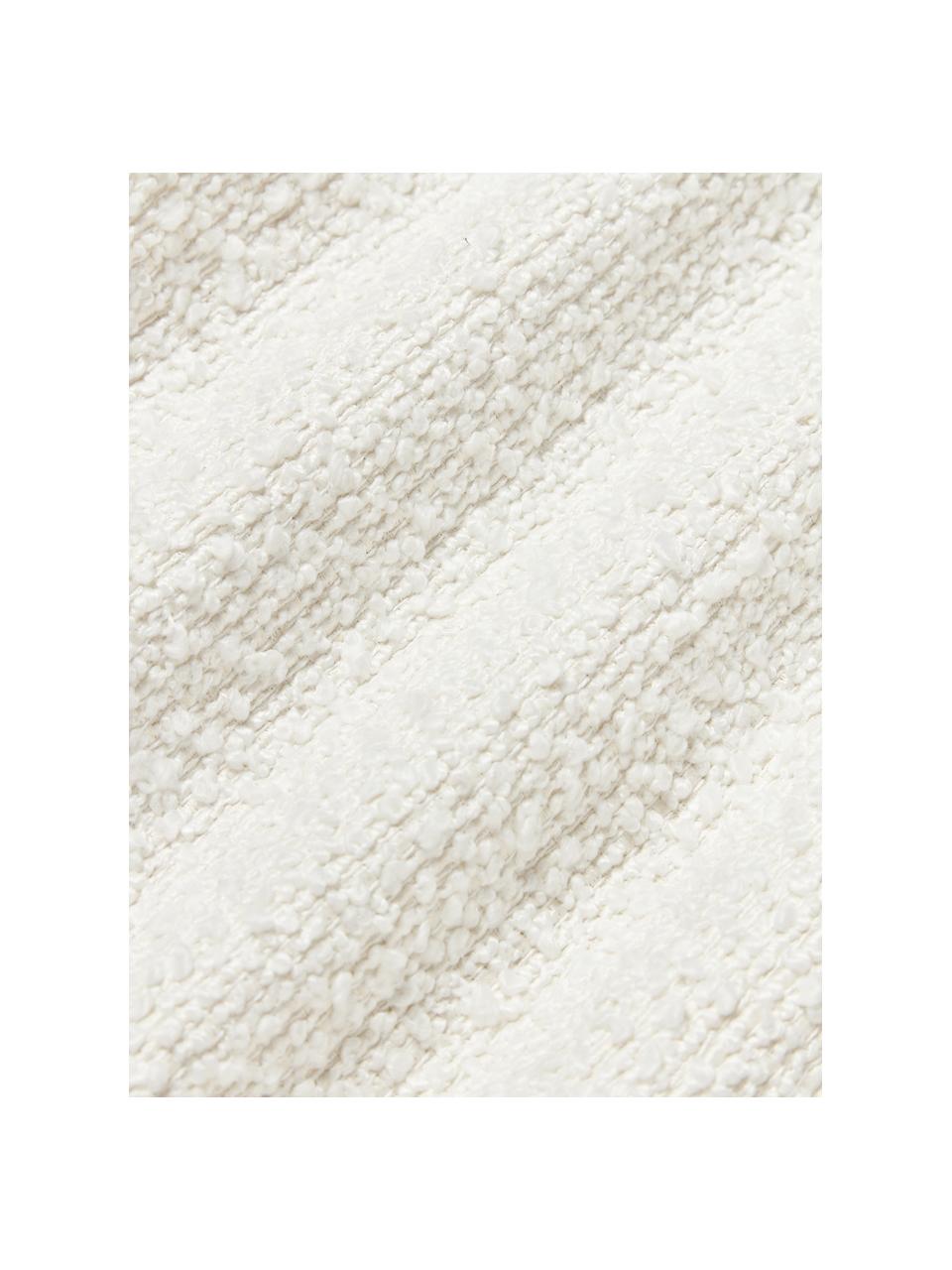 Coussin XL Bellamie, Bouclette blanc cassé, larg. 30 x long. 115 cm