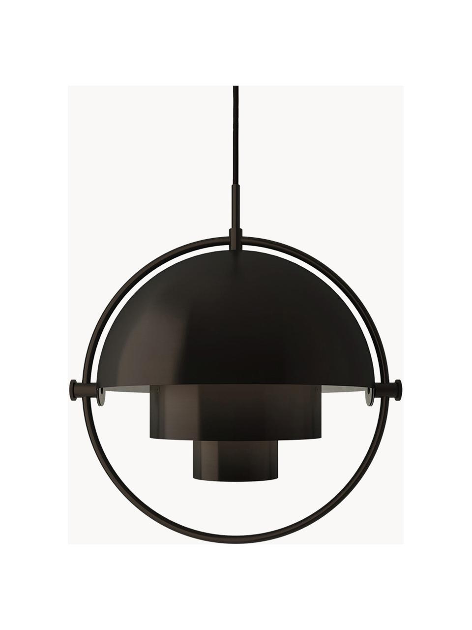 Regulowana lampa wisząca Multi-Lite, różne rozmiary, Czarny, matowy, Ø 23 x W 28 cm