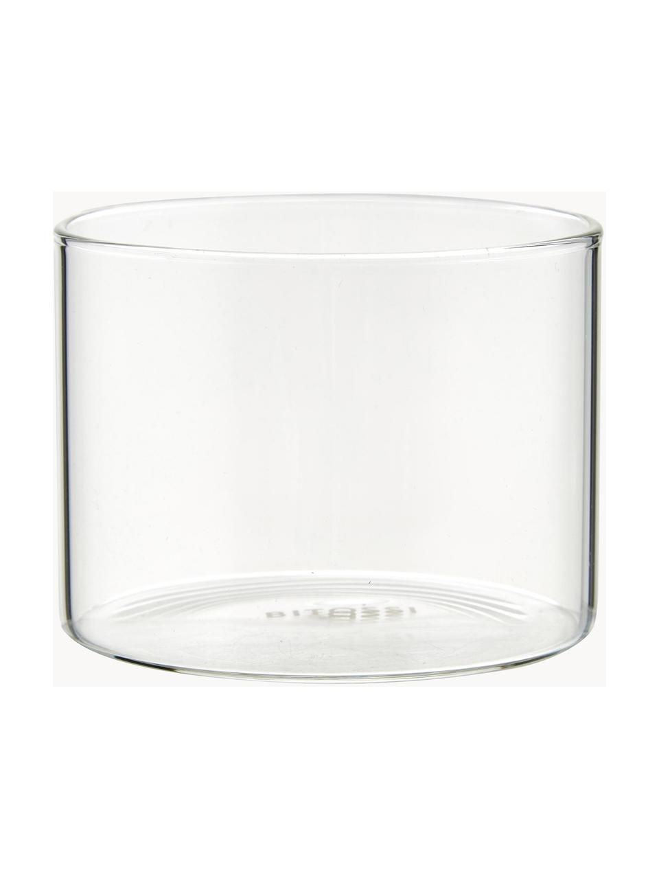 Vasos de vidrio borosilicato Boro, 6 uds., Vidrio de borosilicato, Transparente, Ø 8 x Al 6 cm, 200 ml