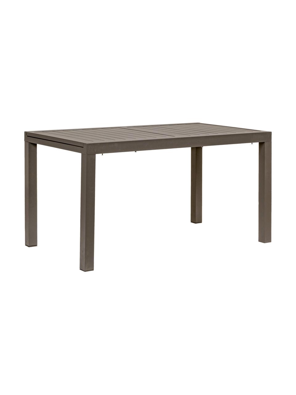 Table de jardin extensible Hilde, de différentes tailles, Brun café, larg. de 160 à 240 x prof. 90 cm