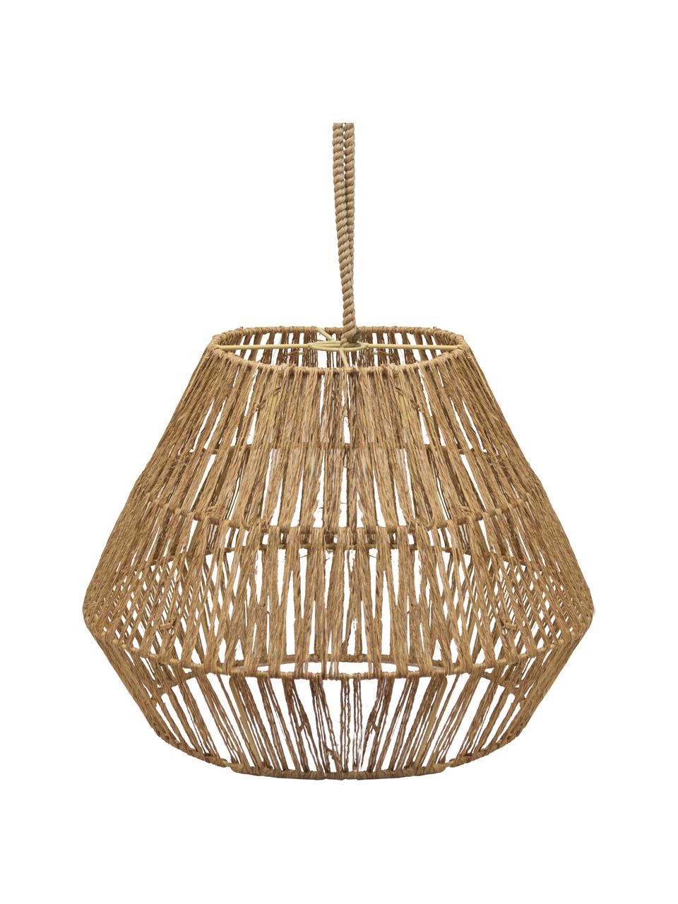 Ručně vyrobené stmívatelné závěsné LED svítidlo Sisine, Světle hnědá, Ø 40 cm, V 31 cm
