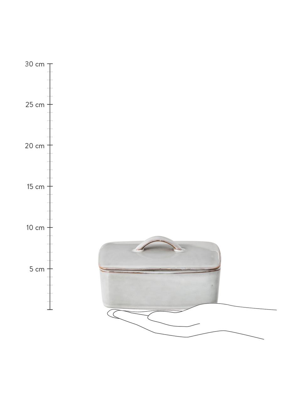 Burriera fatta a mano Nordic Sand, Gres, Grigio, tonalità beige, Larg. 15 x Alt. 6 x Prof. 12 cm