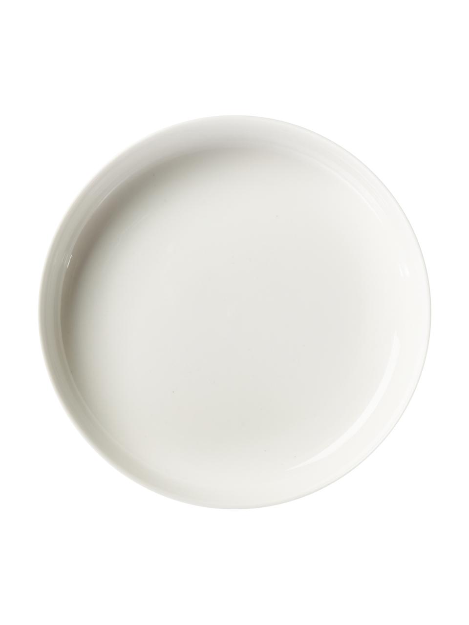 Talerz głęboki z porcelany Nessa, 2 szt., Porcelana twarda, Biały, Ø 21 cm