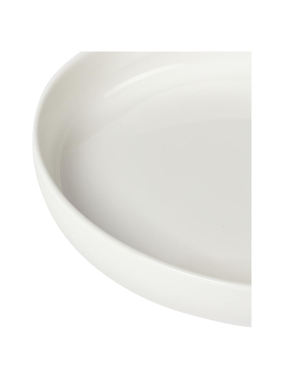 Assiettes à pâtes porcelaine Nessa, 2 pièces, Porcelaine dure de haute qualité, Blanc, Ø 21 cm