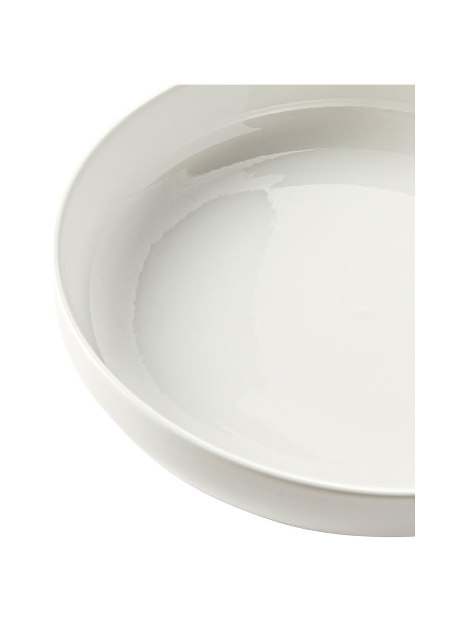 Porselein pastabord Nessa, 2 stuks, Hoogwaardig hard porselein, Wit, Ø 21 cm