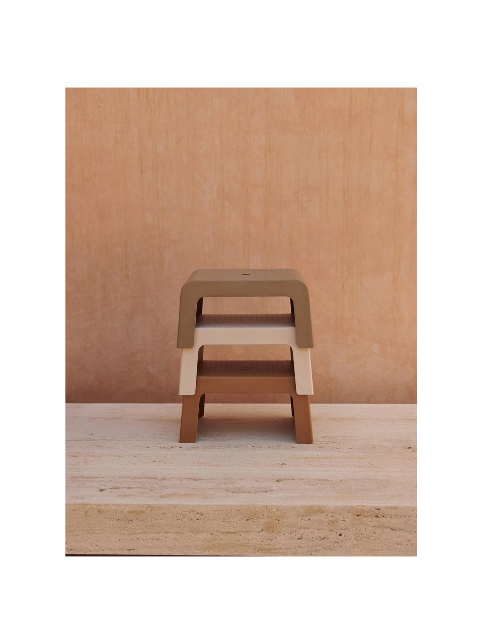 Kúpeľňová stolička Ulla, Melamín, bambus, Béžová, Š 36 x V 18 cm