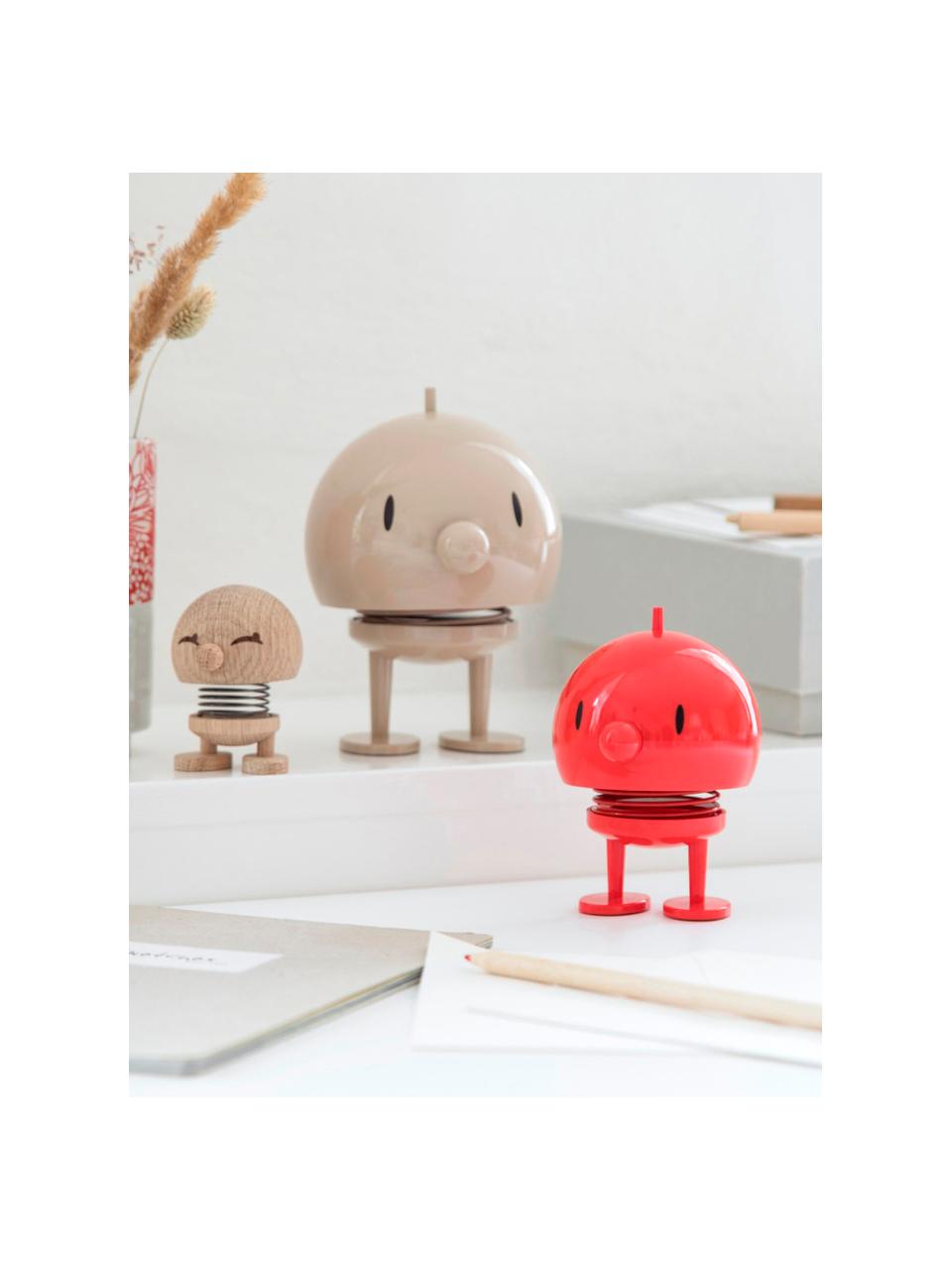 Objet décoratif Hoptimist Bumble, haut. 11 cm, Plastique, Rouge, Ø 9 cm