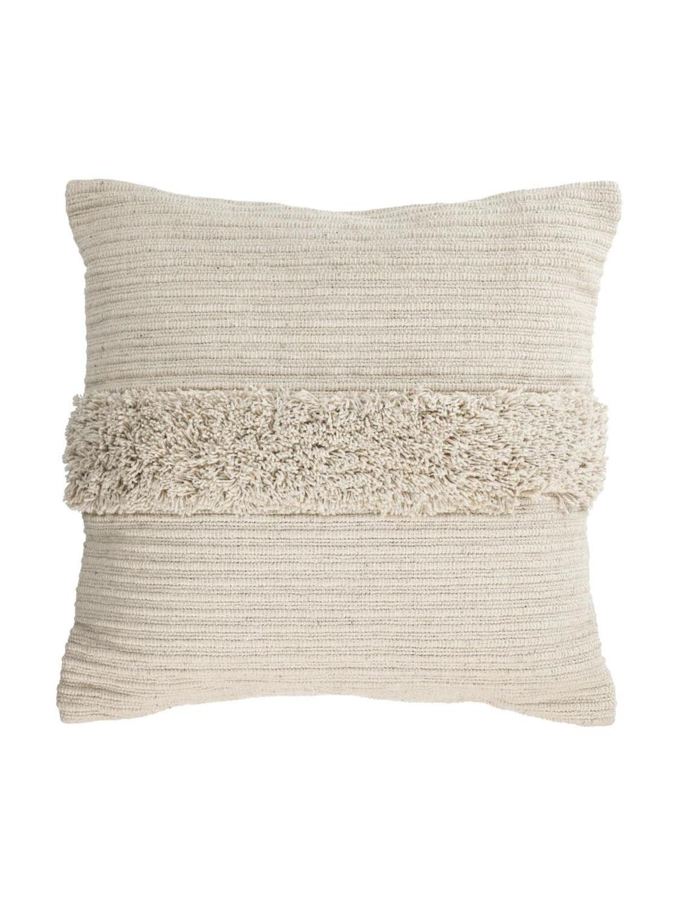 Poszewka na poduszkę w stylu boho Mariana, 100% bawełna, Beżowy, S 45 x D 45 cm