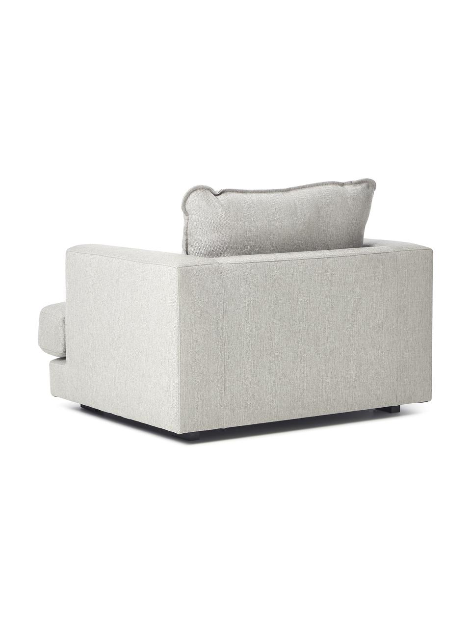 Sessel Tribeca, Bezug: 100 % Polyester Der hochw, Gestell: Massives Kiefernholz, Füße: Massives Buchenholz, lack, Webstoff Beigegrau, B 110 x T 96 cm