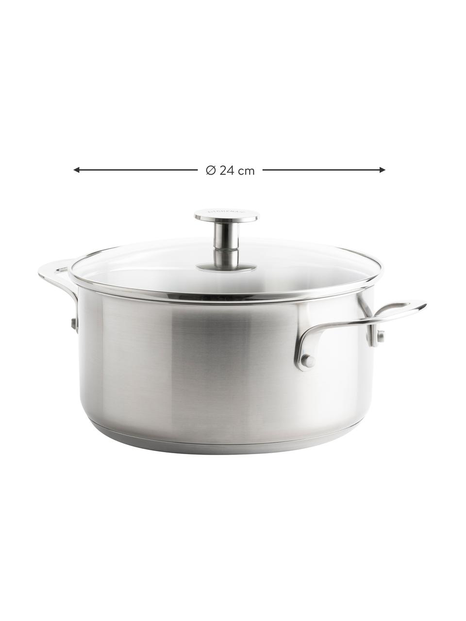 Komplet do gotowania KitchenAid, 7 elem., Odcienie srebrnego, Komplet z różnymi rozmiarami