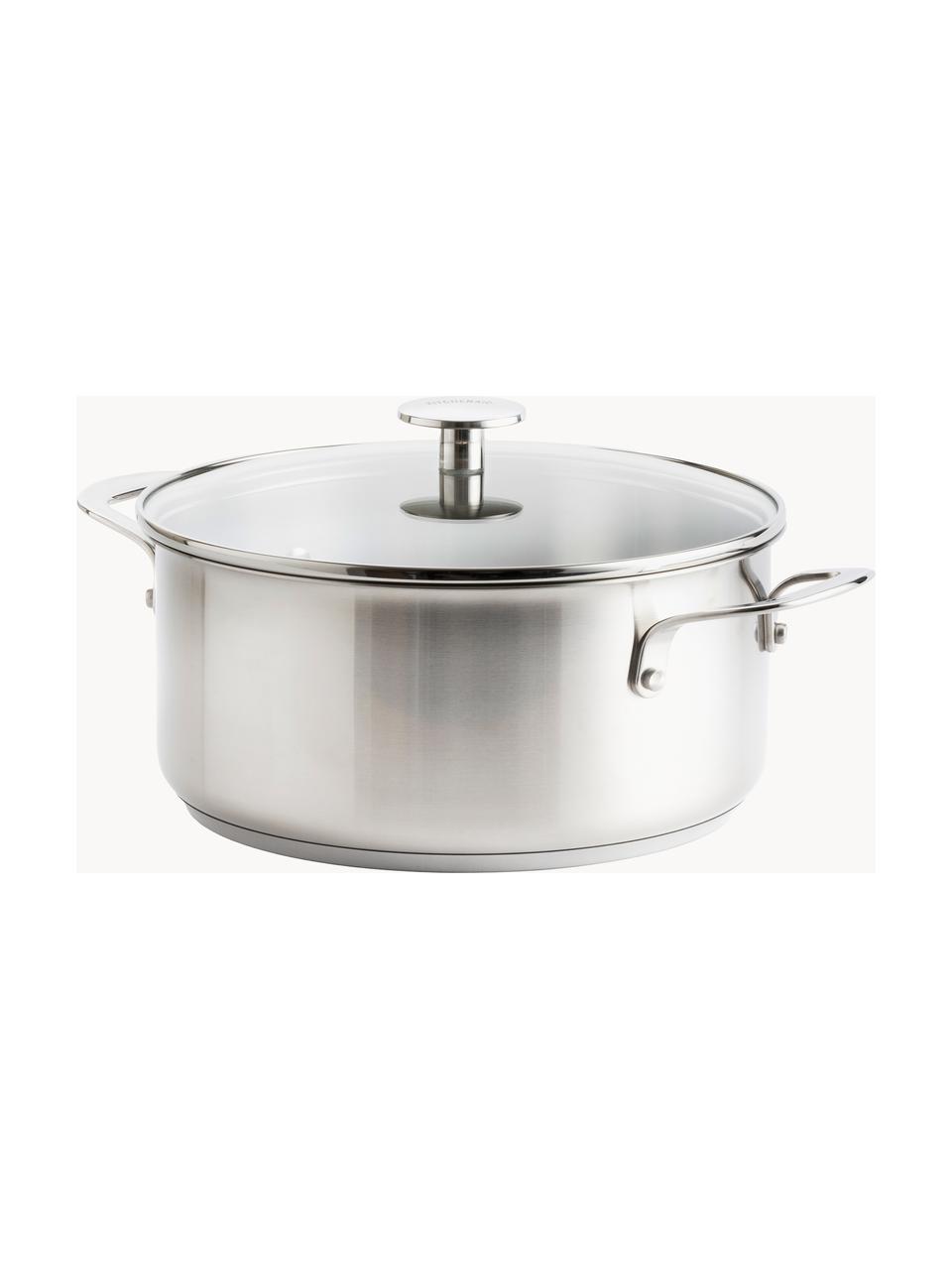 Batería de cocina KitchenAid, 7 uds., Plateado, Set de diferentes tamaños, 7 pzas.