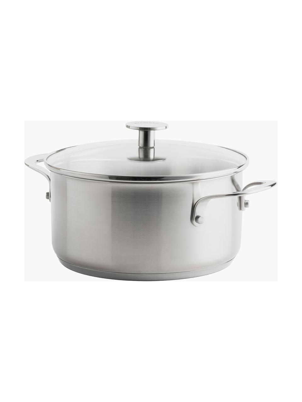 Batería de cocina KitchenAid, 7 uds., Plateado, Set de diferentes tamaños, 7 pzas.