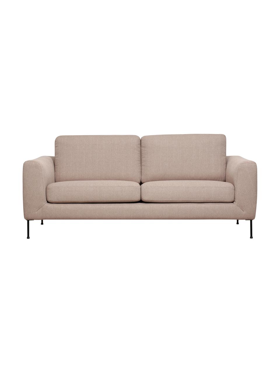 Sofá Cucita (2 plazas), Tapizado: tejido (poliéster) Alta r, Estructura: madera de pino maciza, Patas: metal pintado, Tejido taupe, An 187 x F 94 cm
