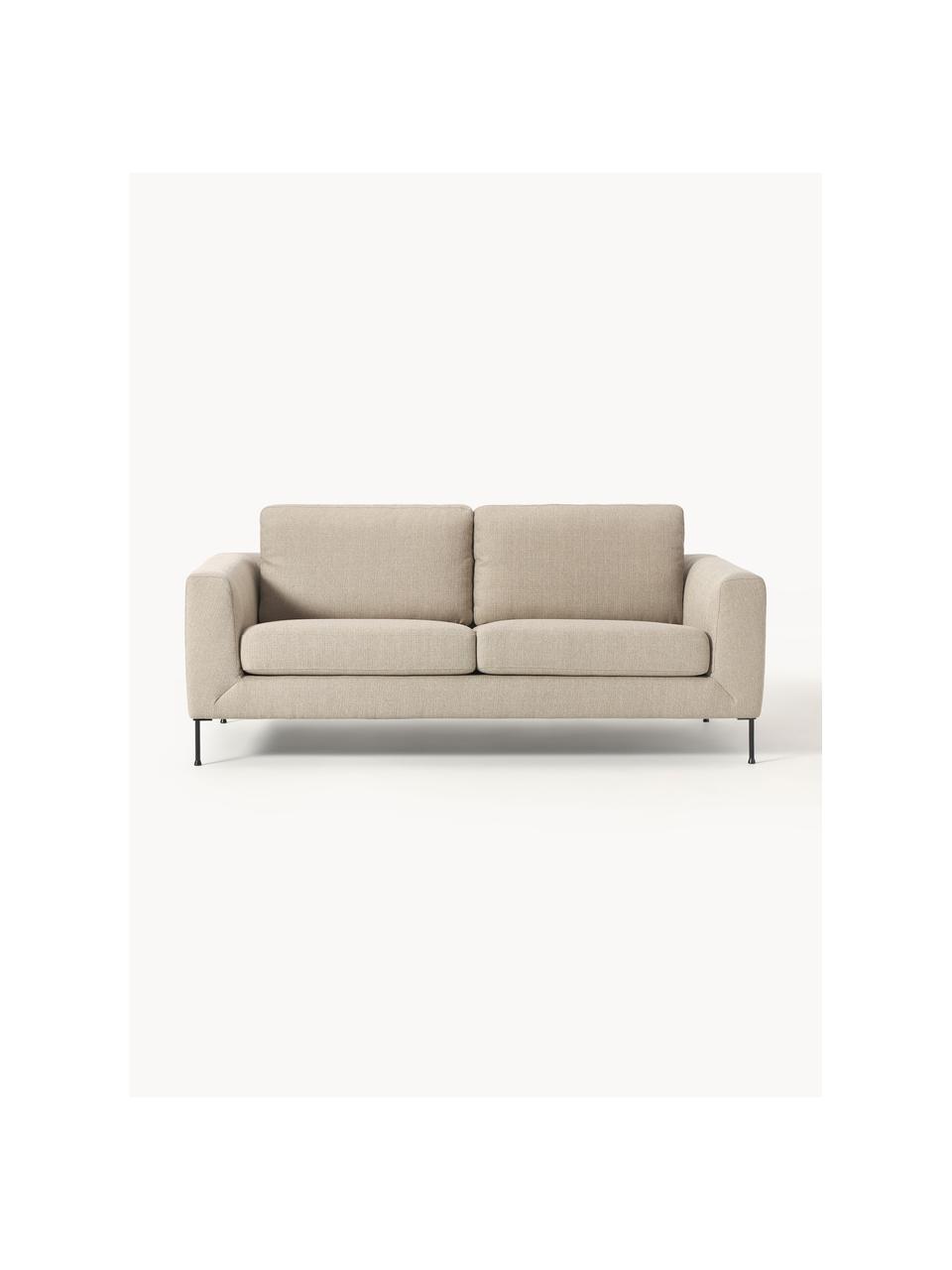 Sofa Cucita (2-Sitzer), Bezug: Webstoff (Polyester) Der , Gestell: Massives Kiefernholz, Webstoff Beige, B 187 x T 94 cm