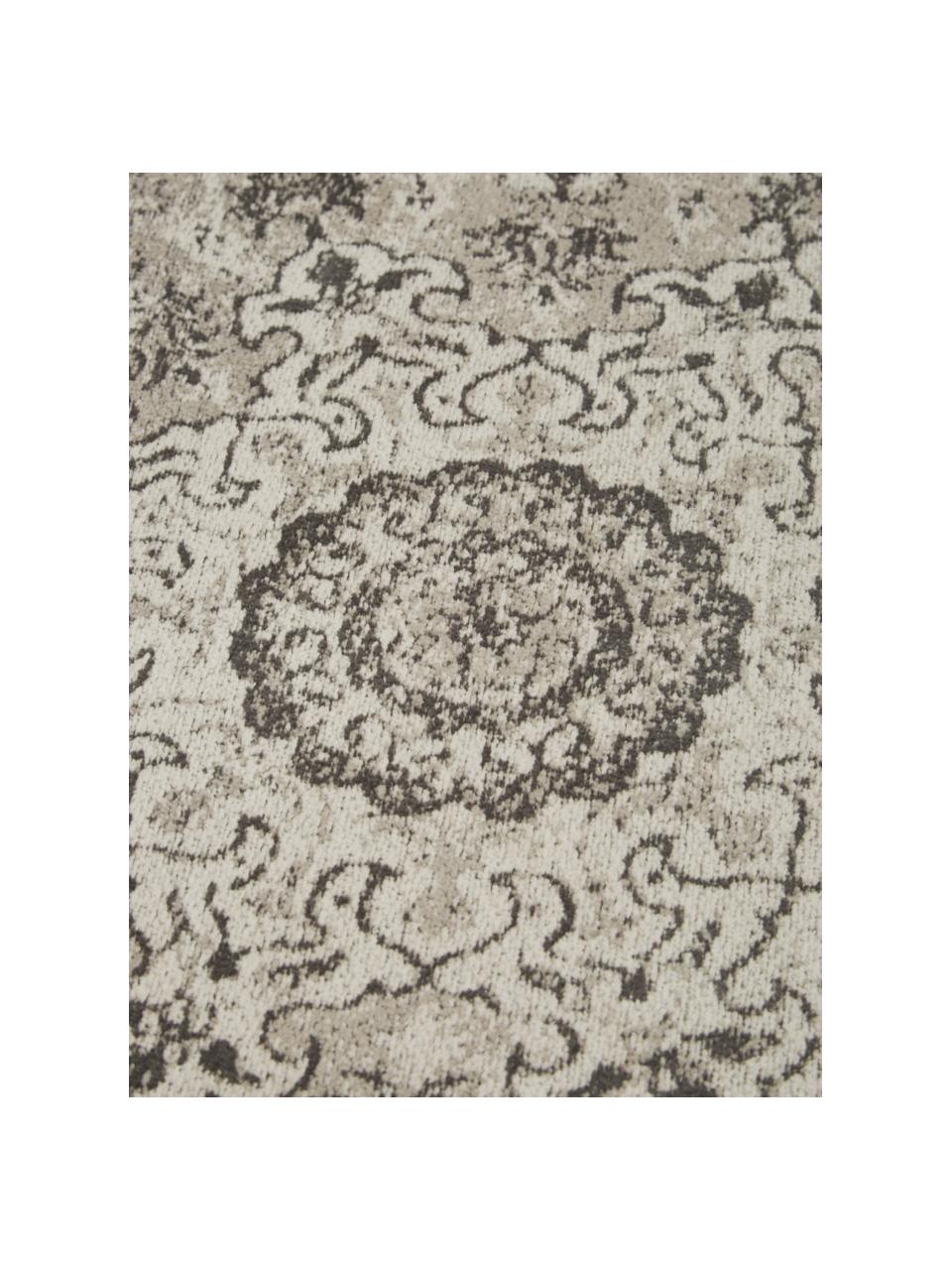 Ręcznie tkany dywan szenilowy w stylu vintage Sofia, Beżowy, szary, S 160 x D 230 cm (Rozmiar M)