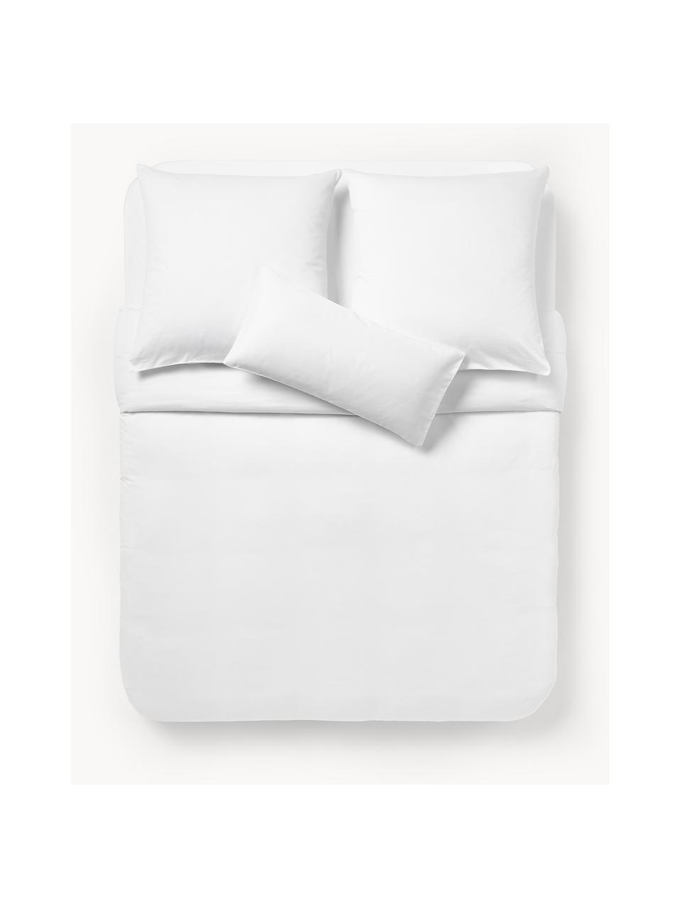 Housse de couette en satin de coton Comfort, Blanc, larg. 200 x long. 200 cm