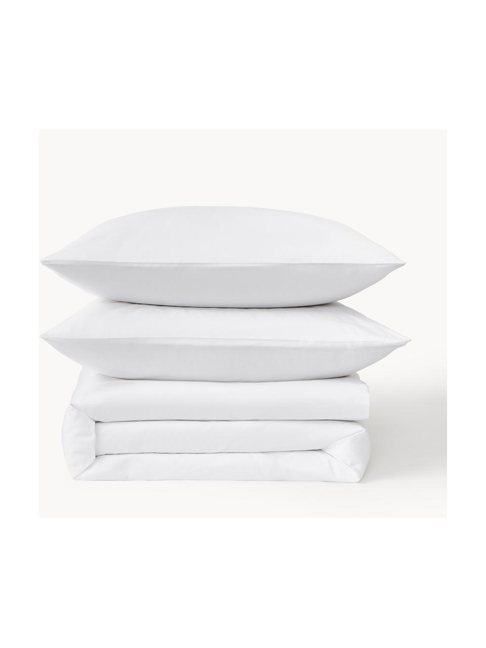 Poszwa na kołdrę z satyny bawełnianej Comfort, Biały, S 200 x D 200 cm