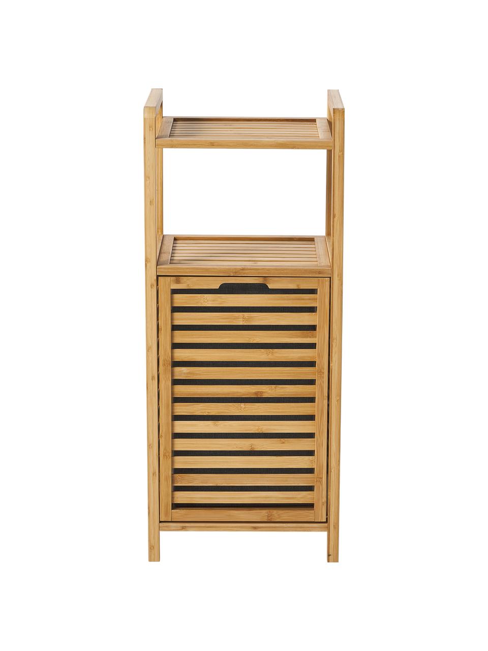 Badkamerrek Kit met wasmand, Frame: bamboehout, FSC-gecertifi, Licht hout, B 40 x H 95 cm