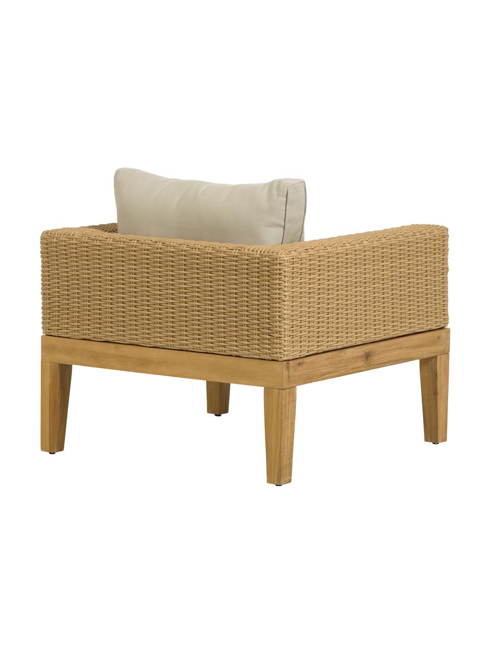 Garten-Loungesessel Giana, Füße: Akazienholz, Hellbraun, B 80 x T 80 cm