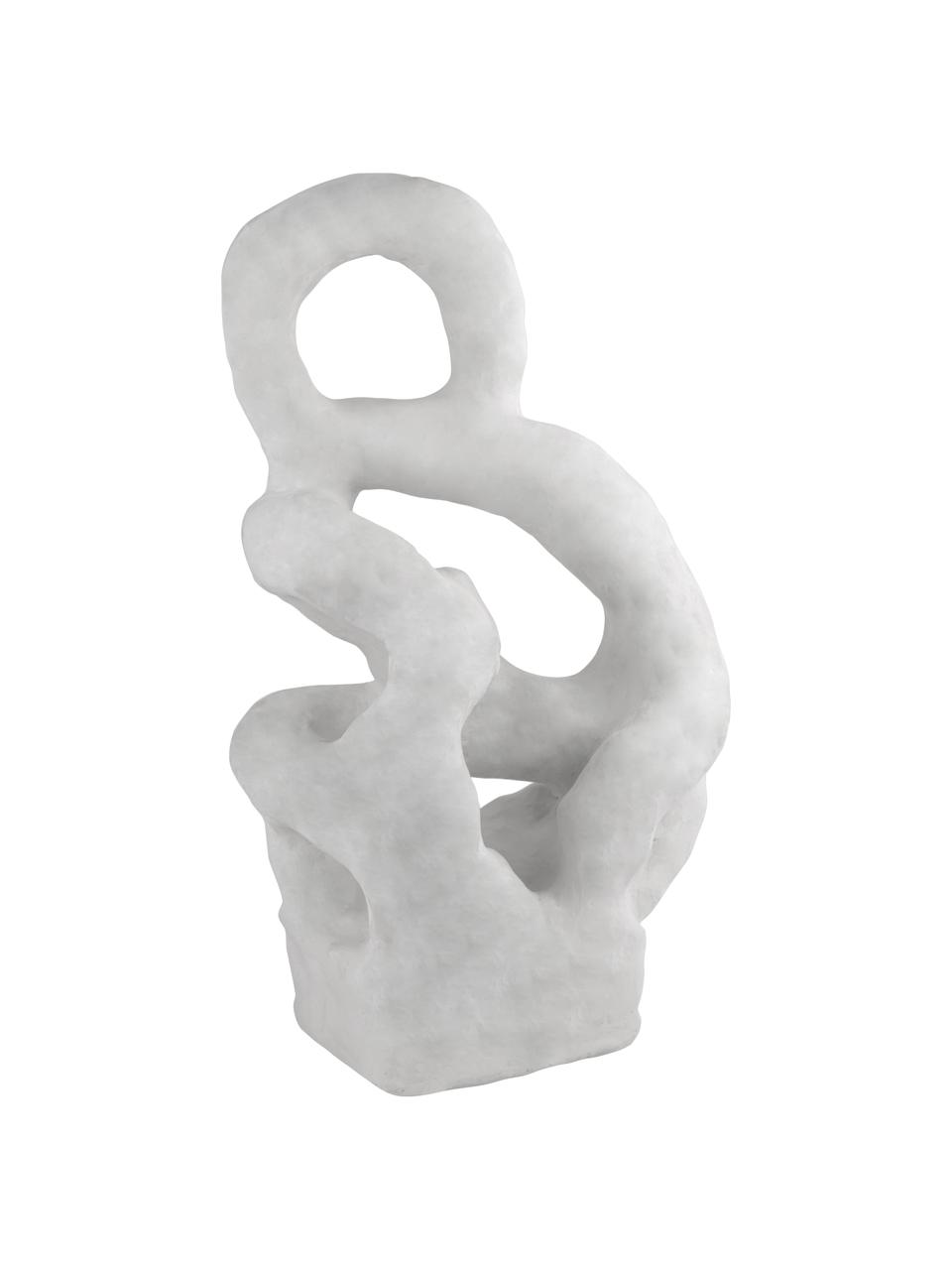 Deko-Objekt Wigi aus Stein, Stein, Gebrochenes Weiß, B 19 x H 32 cm