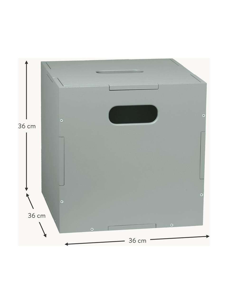 Boîte de rangement en bois Cube, Placage bouleau, laqué

Ce produit est fabriqué à partir de bois certifié FSC® et issu d'une exploitation durable, Vert sauge, larg. 36 x prof. 36 cm