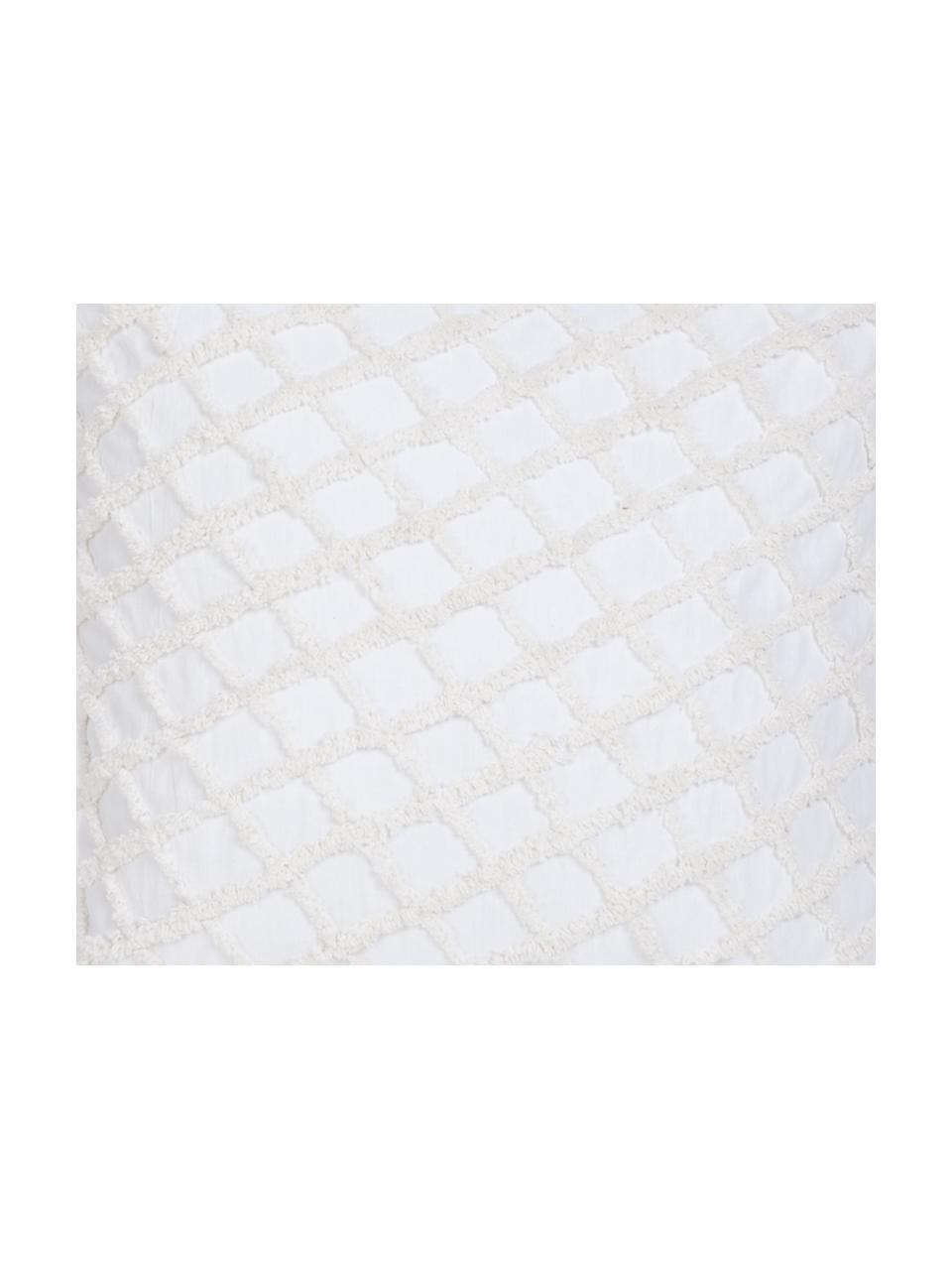 Housse de coussin 45x45 blanc Royal, Coton, Blanc, larg. 45 x long. 45 cm