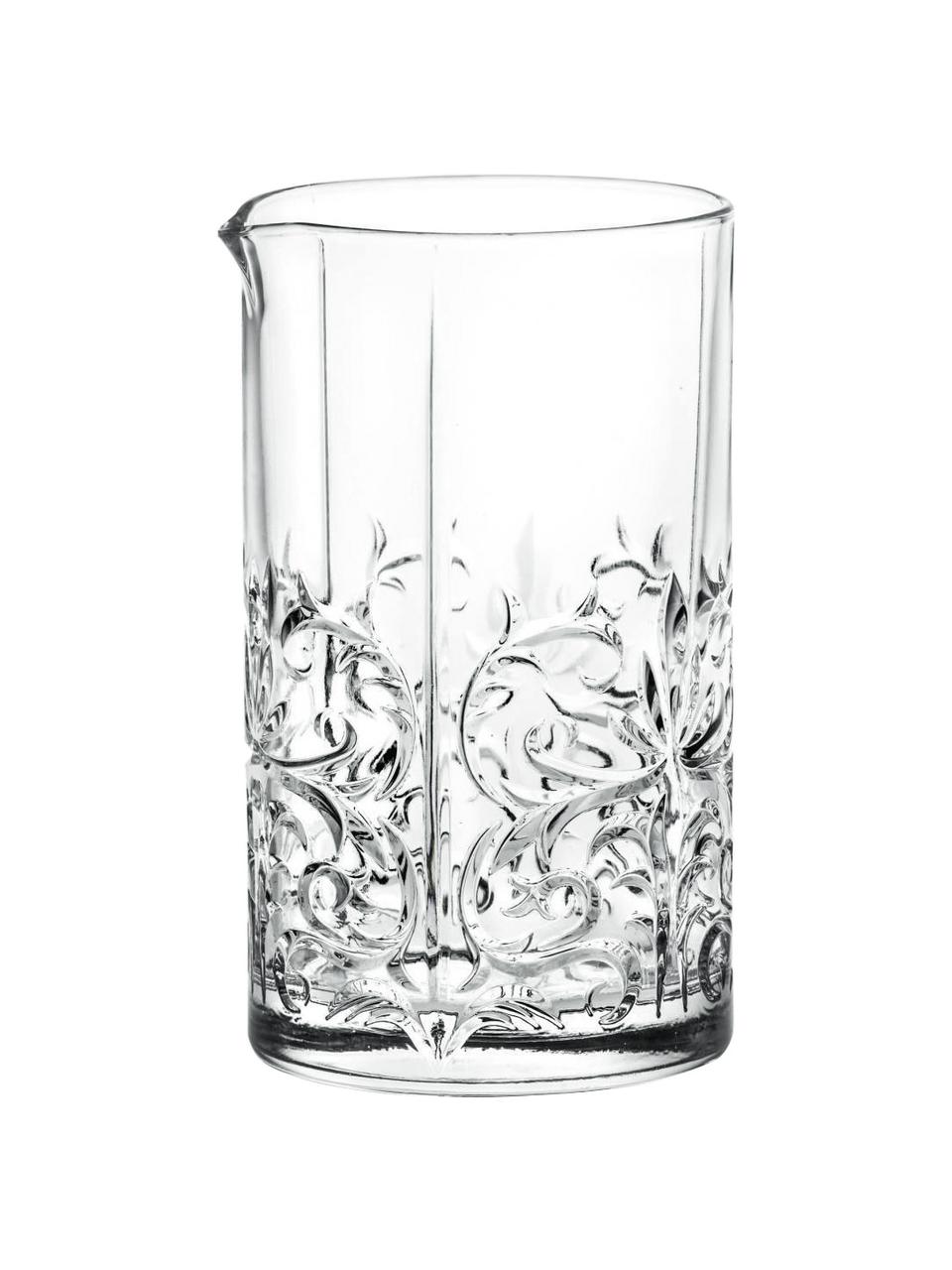 Krištáľový pohár na miešanie s reliéfom Tattoo, 650 ml, Krištáľové sklo, Priehľadná, Ø 10 x V 16 cm, 650 ml