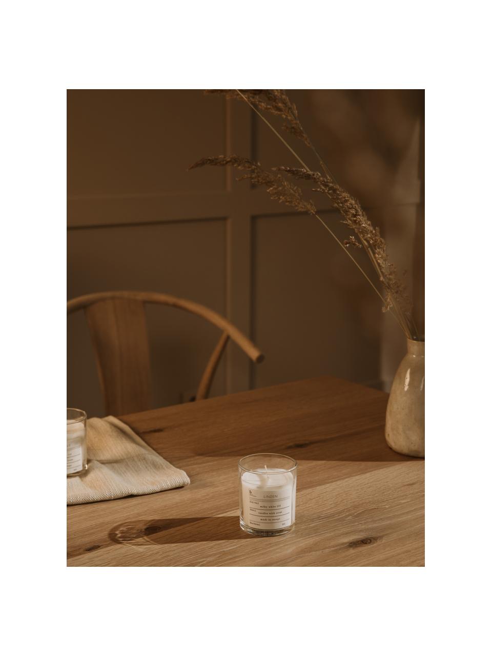 Geurkaars Linden (lindebloesem), Natuurlijke sojawas, glas, Lindebloemen, Ø 8 x H 8 cm
