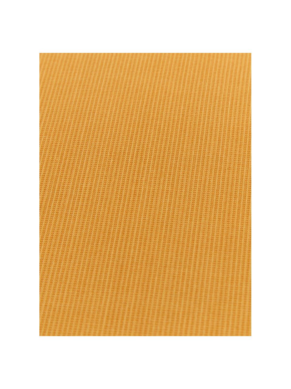 Renforcé dekbedovertrek Soft Structure met zeer fijn patroon, Weeftechniek: renforcé, Okergeel, 240 x 220 cm