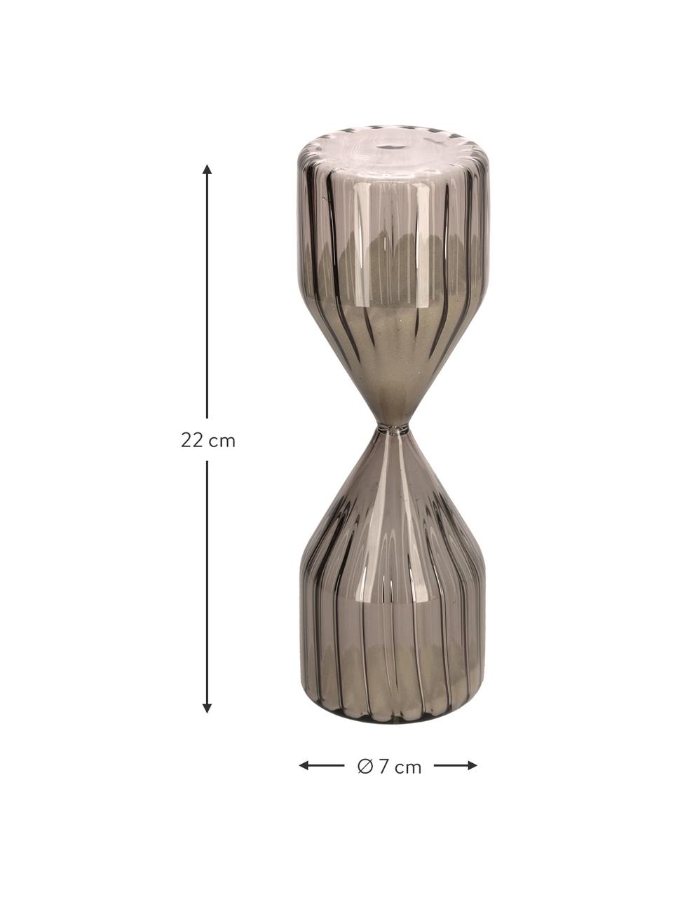 Sanduhr Gerty aus Glas, Braun, Ø 7 x H 22 cm