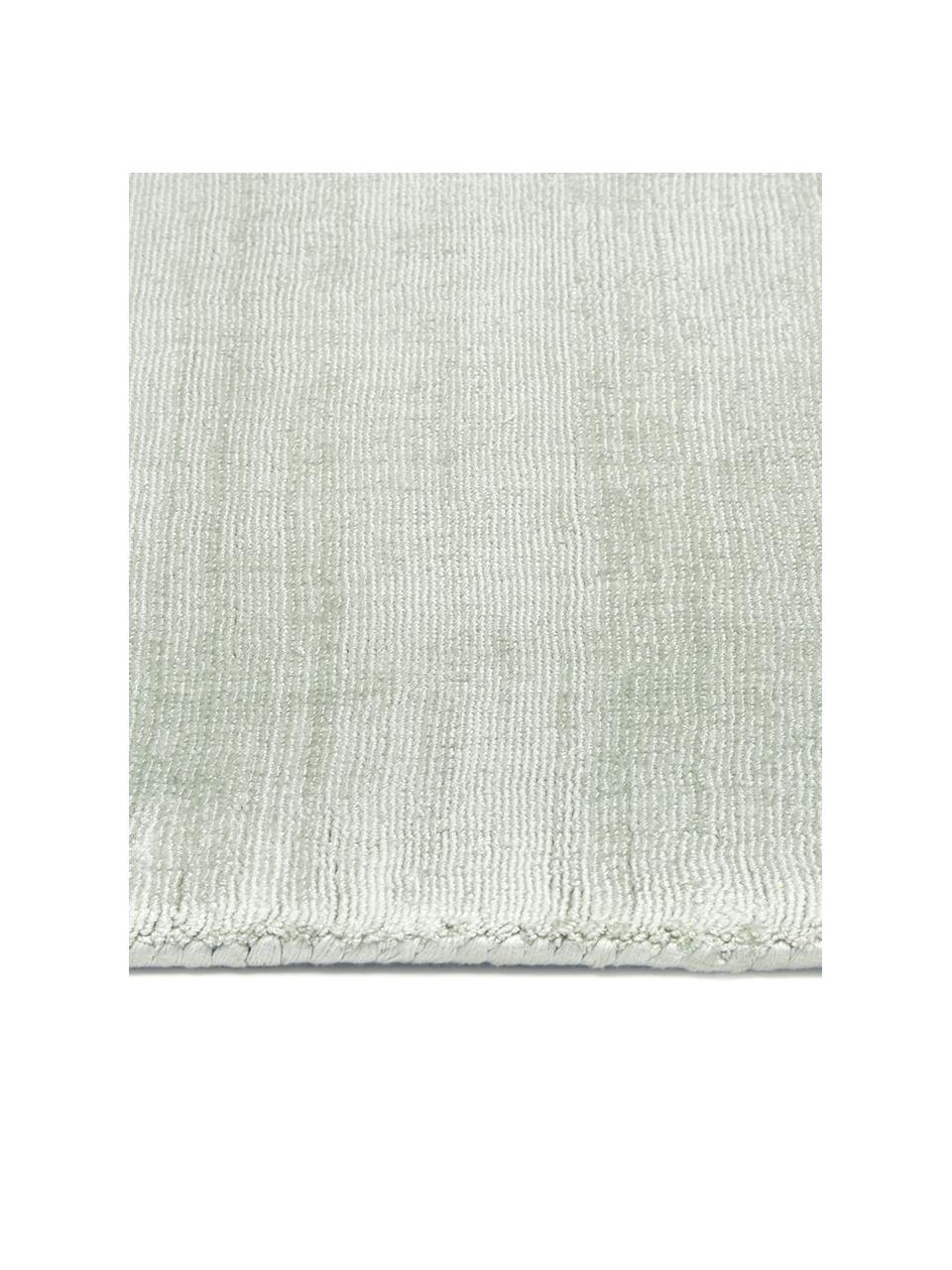 Ręcznie tkany dywan z wiskozy Jane, Szałwiowy zielony, S 300 x D 400 cm (Rozmiar XL)