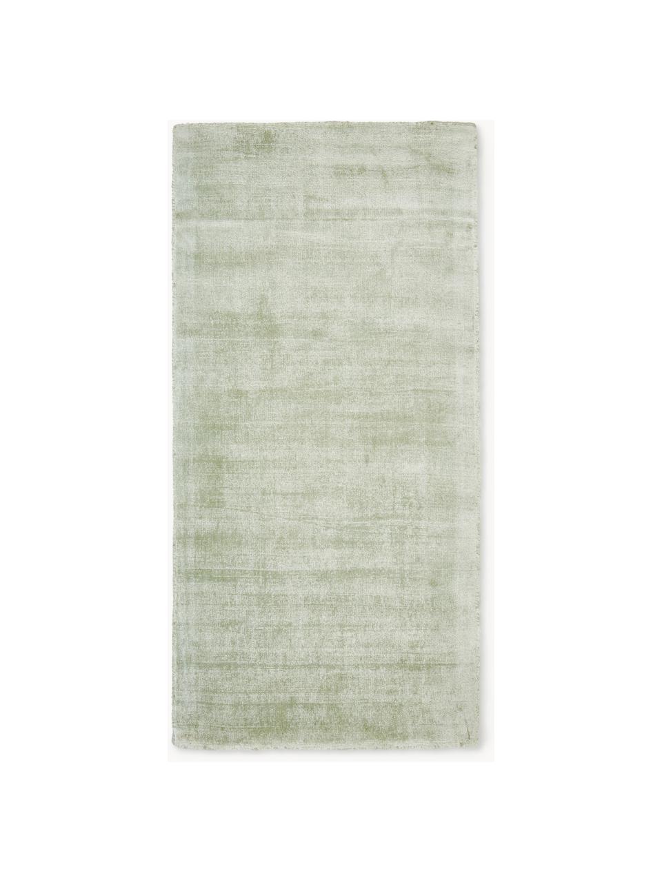 Ručne tkaný koberec z viskózy Jane, Šalviovozelená, Š 160 x D 230 cm (veľkosť M)