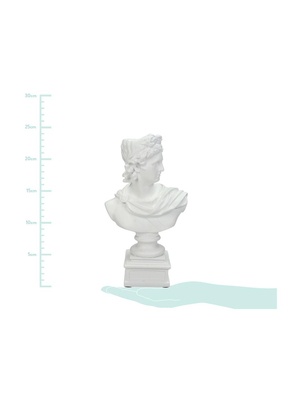 Świecznik Lady, Poliresing, Biały, S 15 x W 24 cm