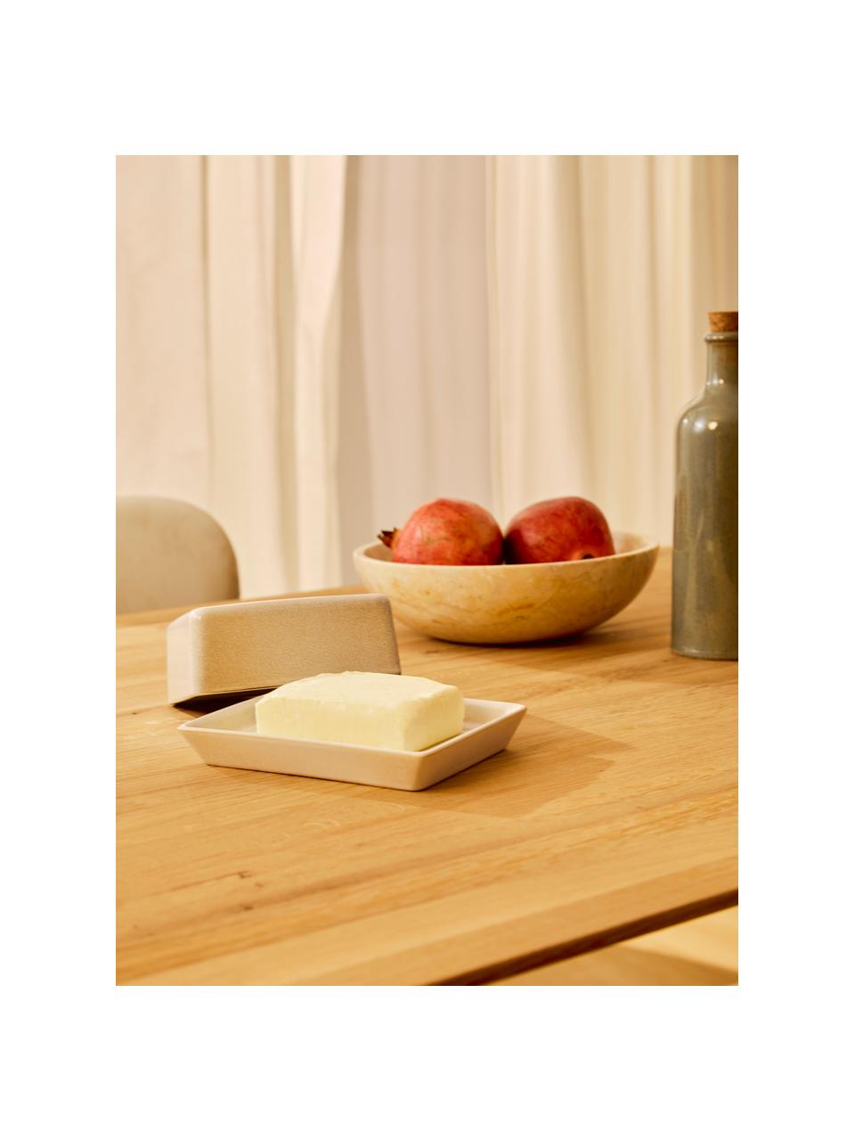 Burriera con smalto reattivo Saisons, Gres, Beige, Larg. 17 x Alt. 7 cm