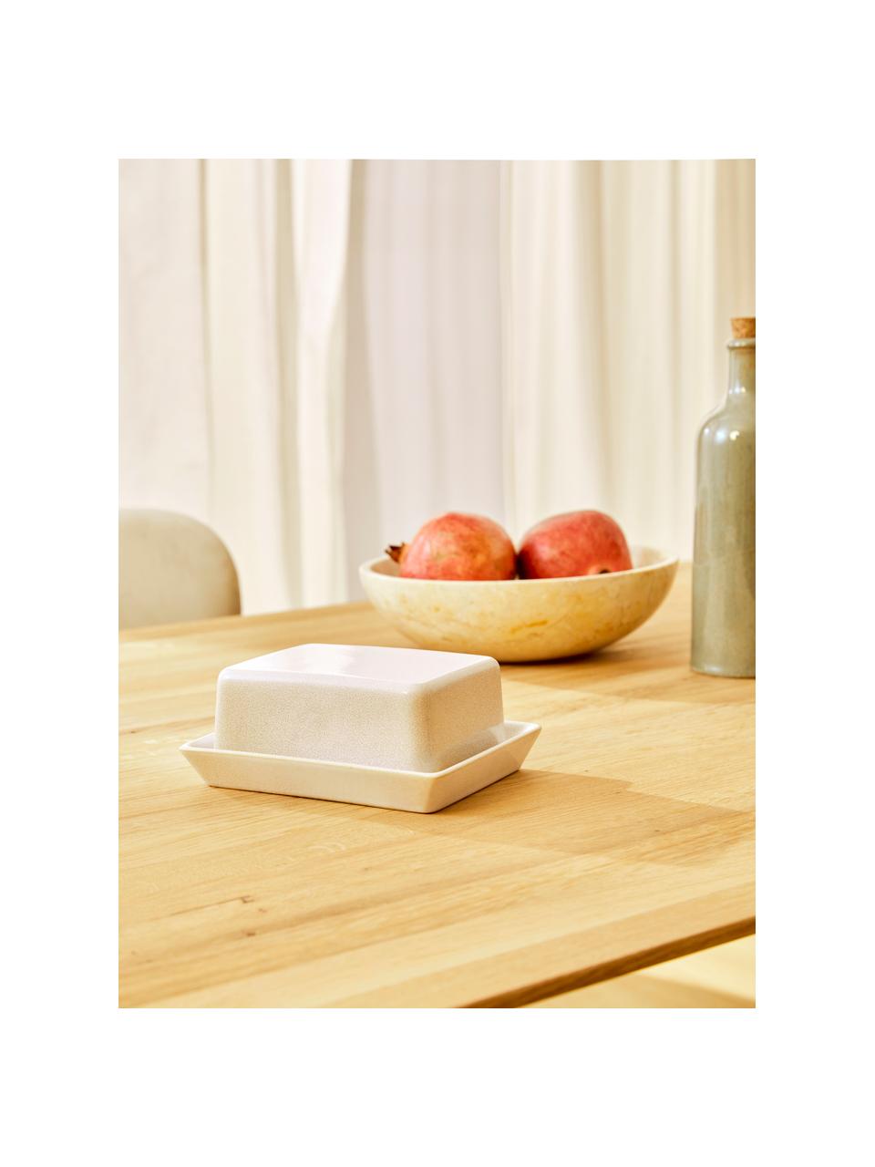 Burriera con smalto reattivo Saisons, Gres, Beige, Larg. 17 x Alt. 7 cm