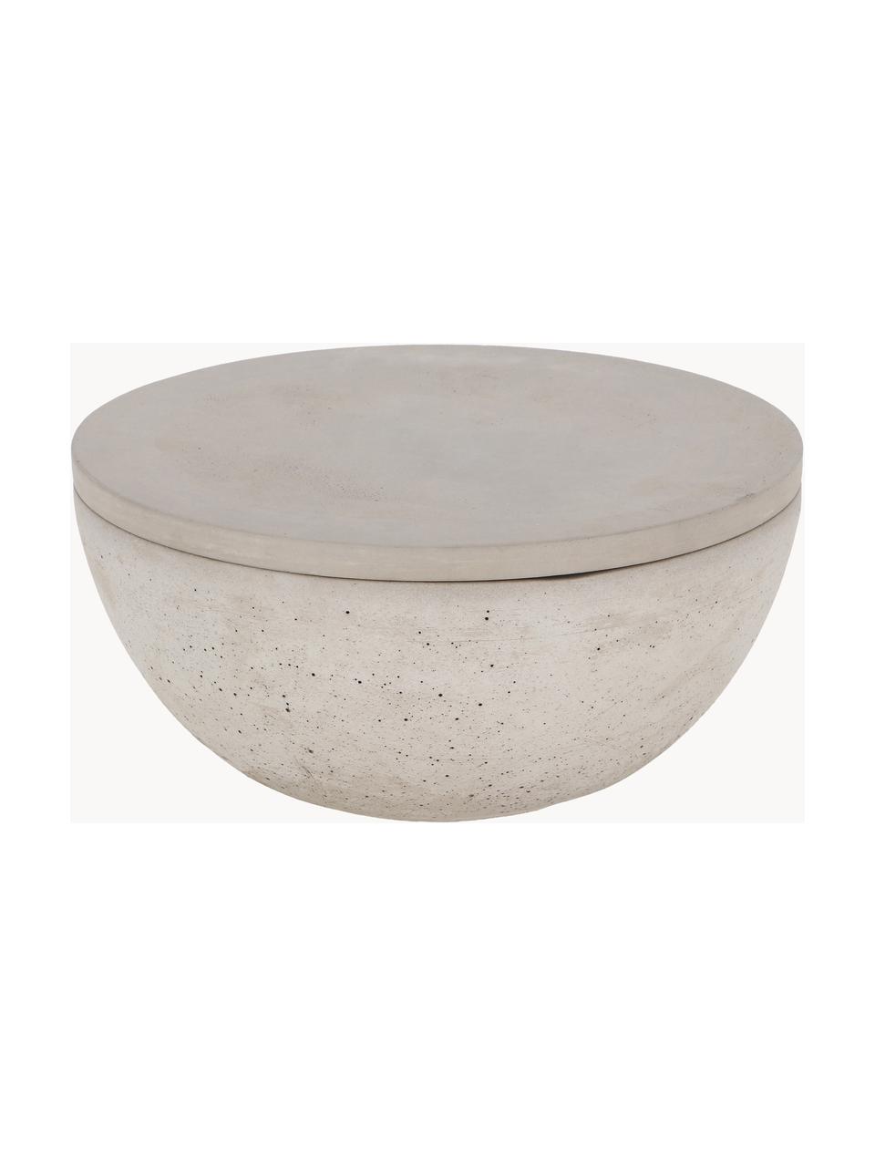 3-lonts tuinkaars Round, Houder: beton, Grijs, Ø 28 x H 14 cm