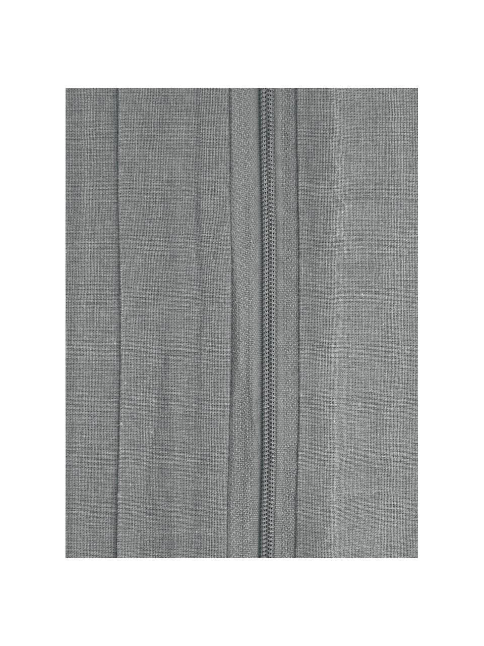 Bavlnená obliečka na vankúš s vypraným efektom Arlene, 2 ks, Tmavosivá, Š 40 x D 80 cm