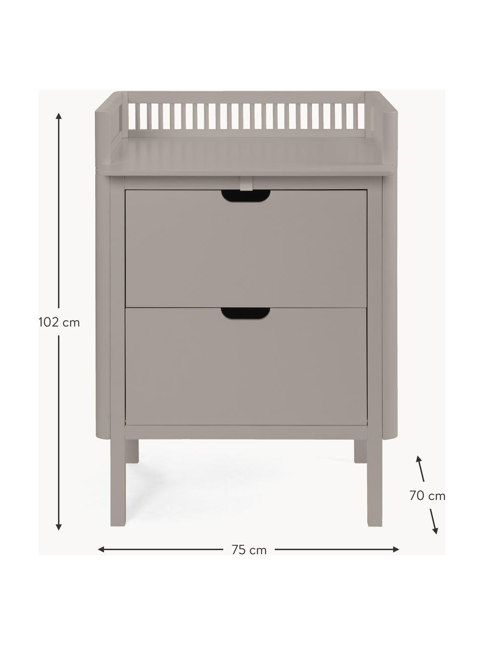 Holz-Wickelkommode Sebra mit Schubladen, Buchenholz, Mitteldichte Holzfaserplatte (MDF), lackiert

Dieses Produkt wird aus nachhaltig gewonnenem, FSC®-zertifiziertem Holz gefertigt., Mauve, B 75 x H 102 cm